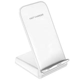Z2 15W trådløs oplader til hurtig opladning af mobiltelefoner Vuggestativ til iPhone Samsung Huawei Xiaomi - hvid