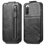 Lynlåslomme Sony Xperia 10 IV Vertikal Flip Cover - Sort