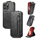 iPhone 16 Pro Lynlåslomme Vertikal Flip Cover - Sort