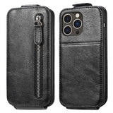 iPhone 16 Pro Lynlåslomme Vertikal Flip Cover - Sort