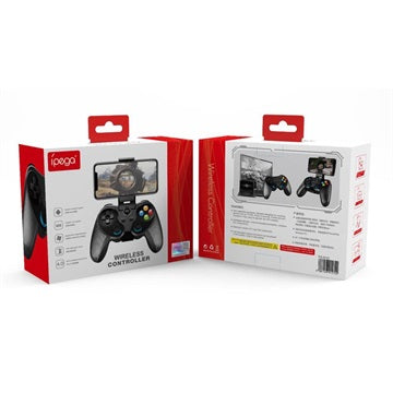 iPega PG-9157 Trådløs Gamepad med Smartphone Holder - Sort