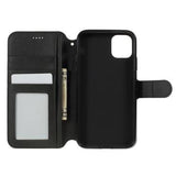 iPhone 11 Azns Pung Taske med Stativ - Sort