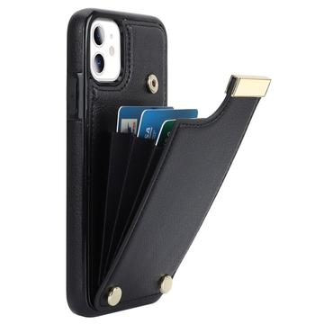 iPhone 11-cover med kortholder - sort
