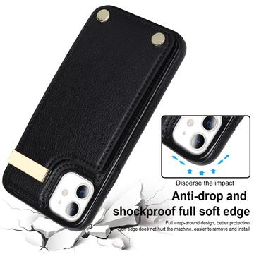 iPhone 11-cover med kortholder - sort