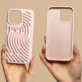 iPhone 11 DIY slangesilikone cover med farvede snore - lyserød