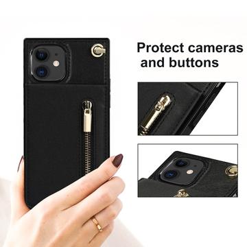 Mobilpung / Taske Cover med Snor til iPhone 11 - Sort