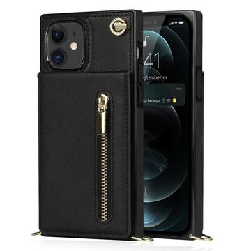 Mobilpung / Taske Cover med Snor til iPhone 11 - Sort