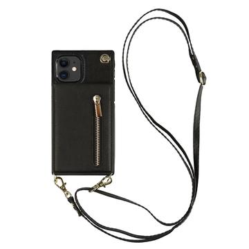 Mobilpung / Taske Cover med Snor til iPhone 11 - Sort
