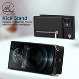 Mobilpung / Taske Cover med Snor til iPhone 11 - Sort