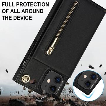 Mobilpung / Taske Cover med Snor til iPhone 11 - Sort