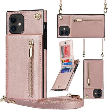 Mobilpung / Taske Cover med Snor til iPhone 11 - Pink