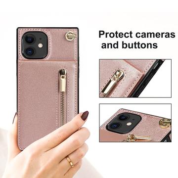 Mobilpung / Taske Cover med Snor til iPhone 11 - Pink
