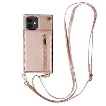 Mobilpung / Taske Cover med Snor til iPhone 11 - Pink
