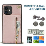 Mobilpung / Taske Cover med Snor til iPhone 11 - Pink