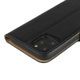 iPhone 11 Læder Pung med Stativ - Sort