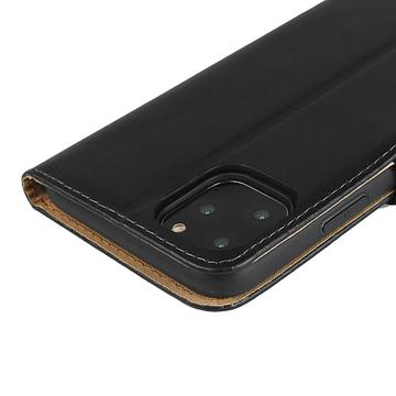 iPhone 11 Læder Pung med Stativ - Sort
