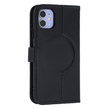 iPhone 11 MyTPhone CardMate MagSafe Læder Pung Cover med Kortholder, Stativ, 2x Skærmbeskyttelse - sort