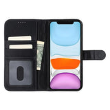 iPhone 11 MyTPhone CardMate MagSafe Læder Pung Cover med Kortholder, Stativ, 2x Skærmbeskyttelse - sort