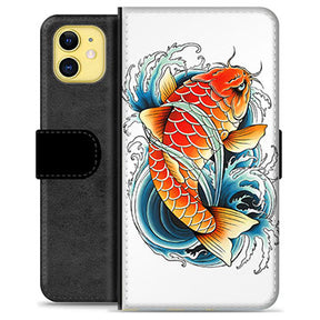iPhone 11 Premium Flip Cover med Pung - Koifisk
