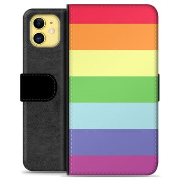 iPhone 11 Premium Flip Cover med Pung - Pride