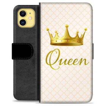iPhone 11 Premium Flip Cover med Pung - Dronning