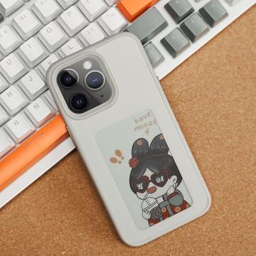 iPhone 11 Pro Max InkZone DIY E-Ink NFC-etui - Pink