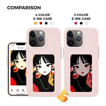 iPhone 11 Pro Max InkZone DIY E-Ink NFC-etui - Pink