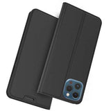 iPhone 11 Pro Max Slim Flip Cover med Kortholder - Sort