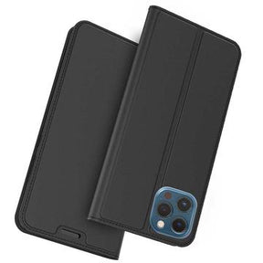 iPhone 11 Pro Max Slim Flip Cover med Kortholder - Sort