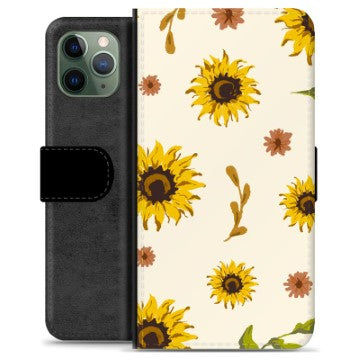 iPhone 11 Pro Premium Flip Cover med Pung - Solsikke
