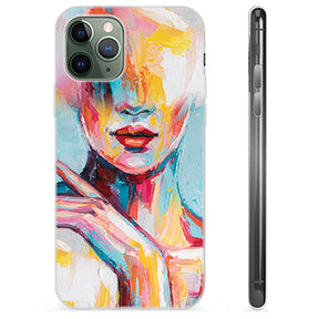 iPhone 11 Pro TPU Cover - Abstrakt Portræt