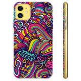 iPhone 11 TPU Cover - Abstrakte Blomster