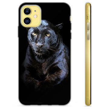 iPhone 11 TPU Cover - Sort Panter