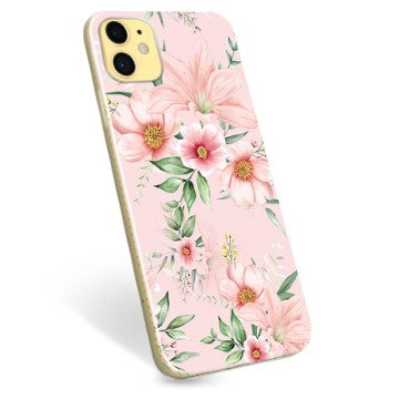 iPhone 11 TPU Cover - Vandfarveblomster
