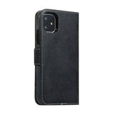 iPhone 11 Vintage 2-i-1 Etui M. Aftageligt Cover - sort
