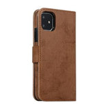 iPhone 11 Vintage 2-i-1 Etui M. Aftageligt Cover - brun