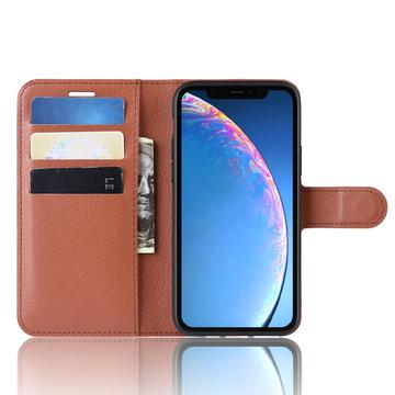 iPhone 11 Pung Taske med Magnetisk Lukning - Brun
