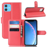 iPhone 11 Pung Taske med Magnetisk Lukning - Rød