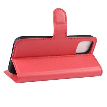 iPhone 11 Pung Taske med Magnetisk Lukning - Rød