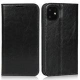 iPhone 11 Læderpung med Stativ - Sort