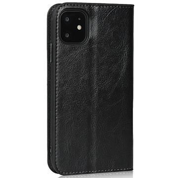 iPhone 11 Læderpung med Stativ - Sort