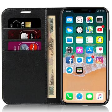 iPhone 11 Læderpung med Stativ - Sort