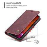 iPhone 12/12 Pro Caseme 013 Series Pung - Vinrød