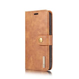 iPhone 12/12 Pro DG.Ming Læderpung med Aftageligt Cover - Brun