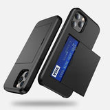 iPhone 12/12 Pro Hybrid Cover med Glidende Kortslot - Rødguld