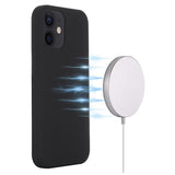 iPhone 12 Mini Liquid Silikone Cover - MagSafe Kompatibel - Sort