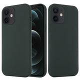 iPhone 12 Mini Liquid Silikone Cover - MagSafe Kompatibel - Mørkegrøn