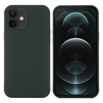iPhone 12 Mini Liquid Silikone Cover - MagSafe Kompatibel - Mørkegrøn
