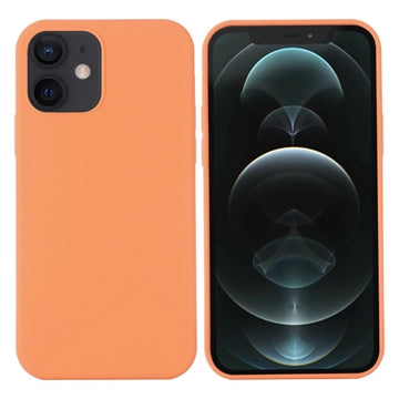 iPhone 12 Mini Liquid Silikone Cover - MagSafe Kompatibel - Orange