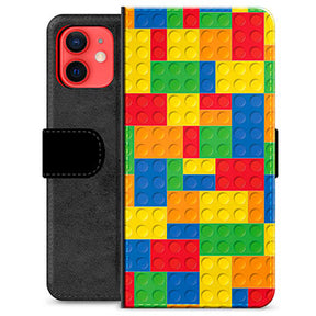 iPhone 12 mini Premium Flip Cover med Pung - Klodser